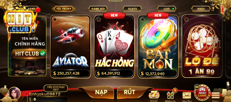 Giới thiệu Hitclub về hệ sinh thái trò chơi đa dạng