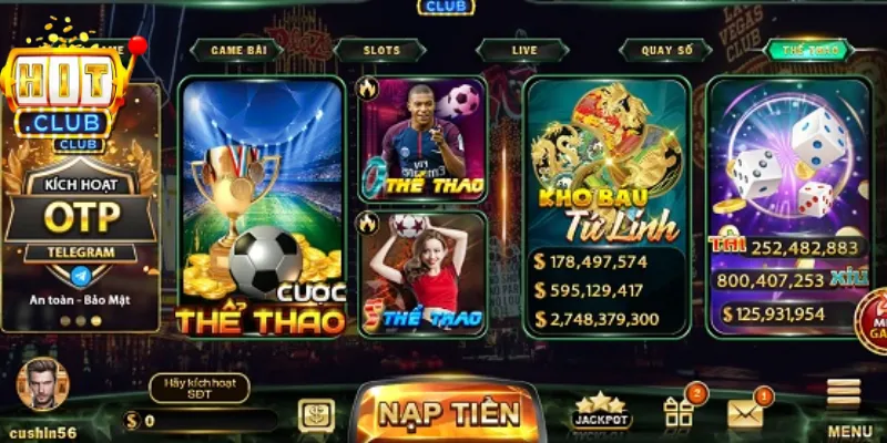 Truy cập hit club đổi thưởng uy tín bản web nhanh chóng